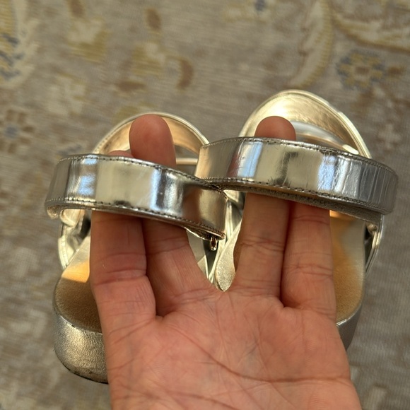 Prada Metallic double-band flat sandal Size 38.5 - Picture 7 of 13